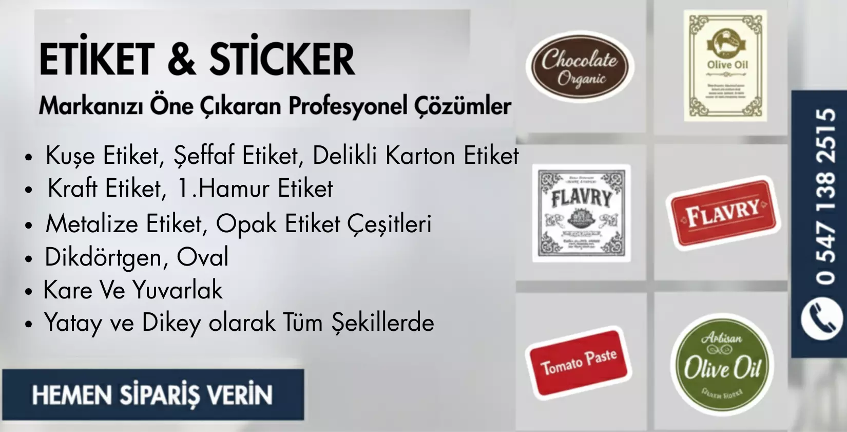Yuvarlak Kuşe Etiket 3 Cm Baskı