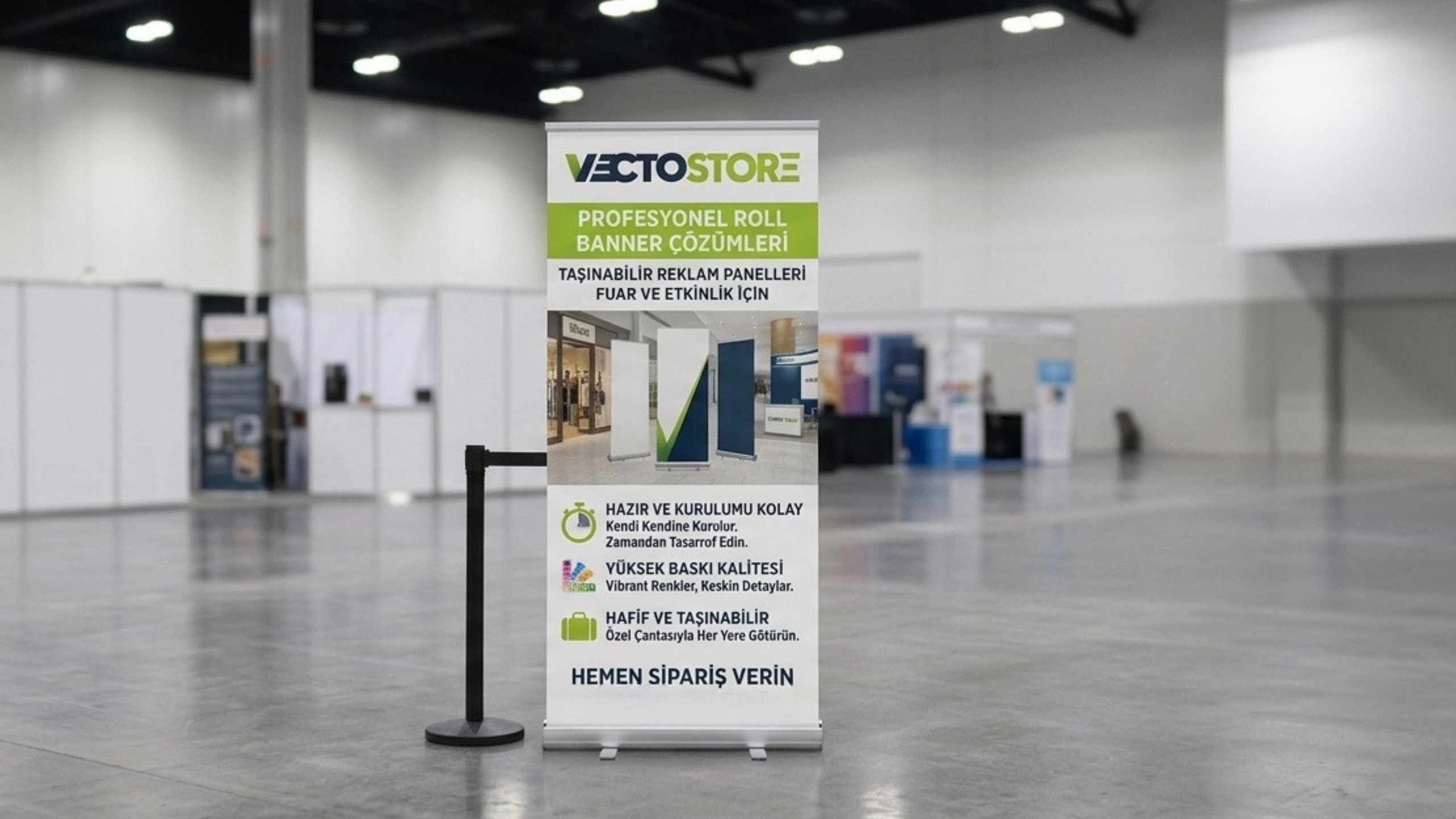 100×200 Roll Up Banner Baskı